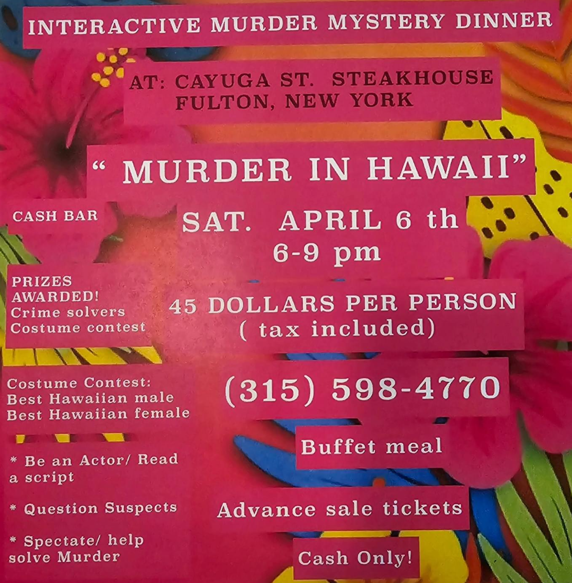 Murder in Hawaii Cayuga St.